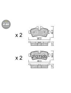 REAR HIGH PERFORMANCE BRAKEPADS S50 MINI ONE R56 R57 R58 R59 CLUBMAN R55