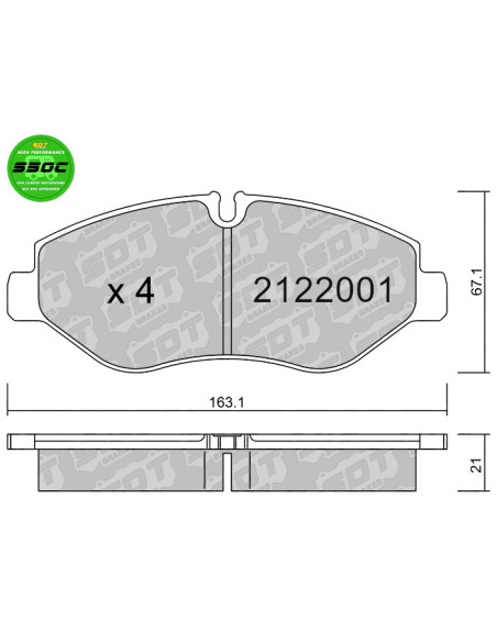 Pastillas De Freno Delanteras High Performance S50C Iveco Daily