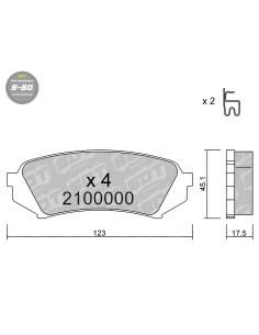 REAR HIGH PERFORMANCE BRAKEPADS S50 TOYOTA LAND CRUISER HDJ100 UZJ100 LEXUS LX470