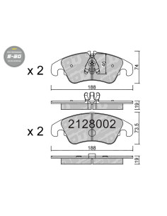 Pastillas De Freno Delanteras High Performance S50 Audi A6 4G A7 4G Q5 8R