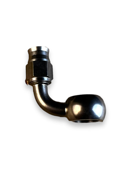 90º BANJO FITTING Ø10 STAINLESS STEEL REUSABLE FOR SCREW 10X100, 3/8, 10X125