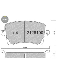REAR HIGH PERFORMANCE BRAKEPADS S50 AUDI A4 B8 A5 8T 8F Q5 8R