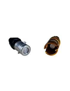 Full aluminium female-male UNF quick connector (dash3) for brake and clutch fluid (EPDM) 2