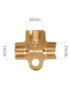 TEE FEMALE DISTRIBUTOR FITTING 10X100 2