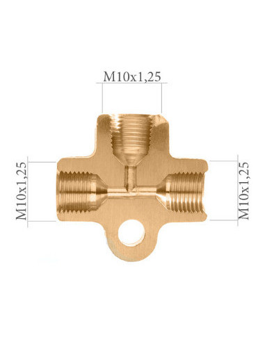 TEE FEMALE DISTRIBUTOR FITTING 10x125