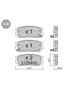REAR HIGH PERFORMANCE BRAKEPADS S50 CHEVROLET CAPTIVA OPEL ANTARA