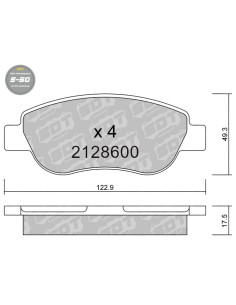 FRONT HIGH PERFORMANCE BRAKEPADS S50 RENAULT MEGANE MK2 1.4i 16V