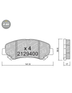 FRONT HIGH PERFORMANCE BRAKEPADS S50 NISSAN MAXIMA QX QASHQAI X-TRAIL KIZASHO