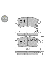 FRONT HIGH PERFORMANCE BRAKEPADS S50 DAIHATSU MATERIA FORD FIESTA