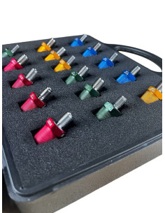 Thread Identification tool ID Kit - Gauge Fitting with 16 Sizes in Box (AN JIC)