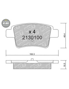 REAR HIGH PERFORMANCE BRAKEPADS S50 CITROEN C4 PICASSO GRAN PICASSO