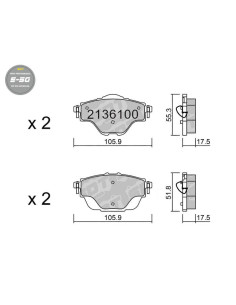 REAR HIGH PERFORMANCE BRAKEPADS S50 CITROEN C4 PICASSO DS7 PEUGEOT 308 II OPEL CORSA F