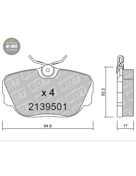 Pastillas De Freno Delanteras High Performance S50 Bmw Serie 3 E30 Z1