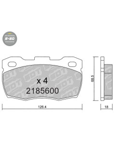 Pastillas De Freno Delanteras High Performance S50 Land Rover Defender 90 110 130 Off-Road