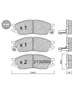 FRONT HIGH PERFORMANCE BRAKEPADS S50 NISSAN ALMERA N16 SAMSUNG SM3