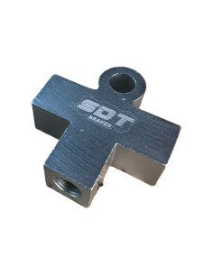 Racor Repartidor T 3 Vias Aluminio Hembra M10X100