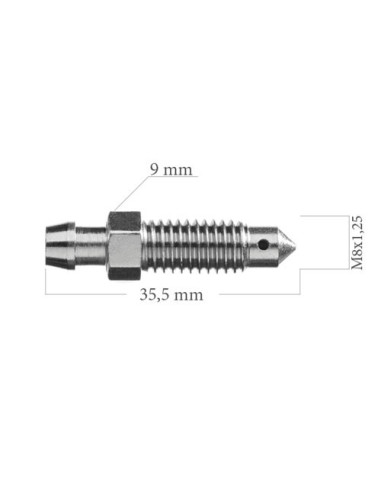 Brake caliper bleed nipple screw M8x125 35MM LARGE