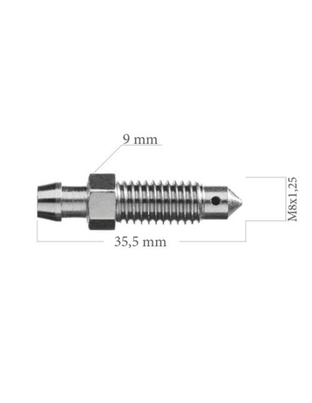 Brake caliper bleed nipple screw M8x125 35MM LARGE