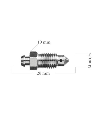 Brake caliper bleed nipple screw M10X125 28MM LARGE