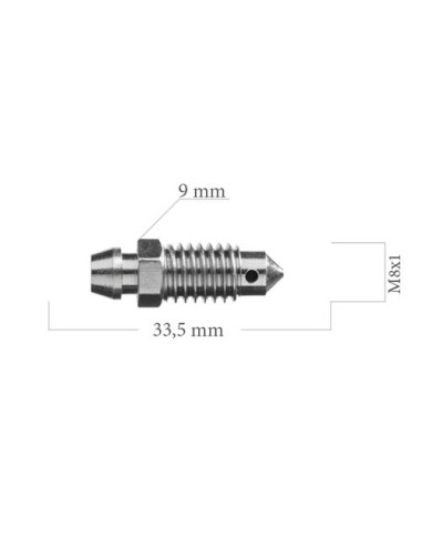 Brake caliper bleed nipple screw M8X100 33MM LARGE