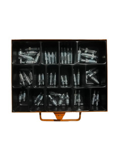 STEEL BLEED NIPPLE SCREW SET BOX 2