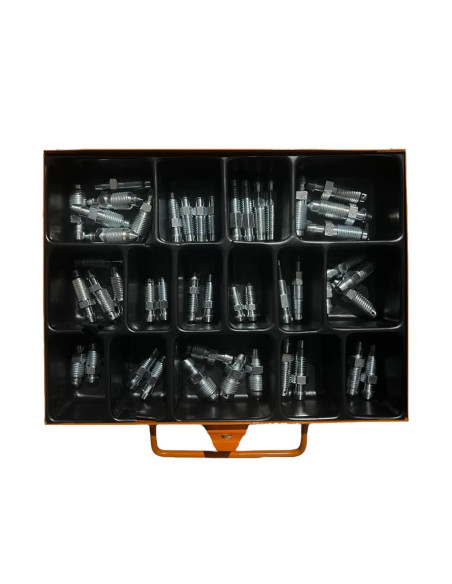 STEEL BLEED NIPPLE SCREW SET BOX