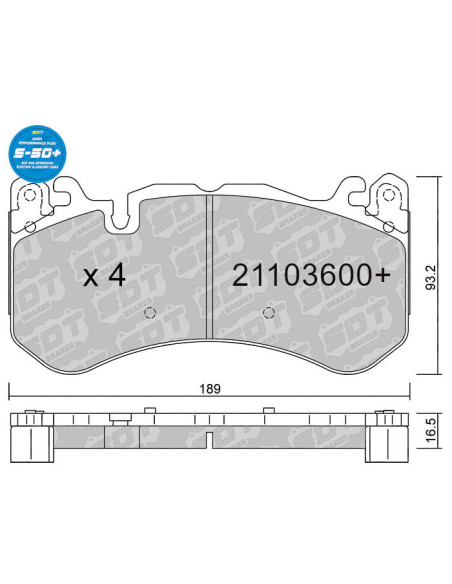 FRONT HIGH PERFORMANCE PLUS BRAKEPADS S50+ AUDI RS6 C6 C7 RS7 4G CAMARO SS CORVETTE C7 Z06 MERCEDES C63 SLS AMG