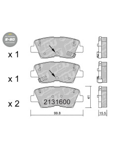 REAR HIGH PERFORMANCE BRAKEPADS S50 EPB HYUNDAI ACCENT RB I30 GD I40 VELOSTER KIA CEED PRO CEED SPORTAGE