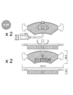 *Descatalogada Pastillas De Freno Delanteras High Performance S50 Ford Escort Orion Sierra