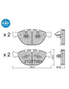 FRONT HIGH PERFORMANCE PLUS PADS S50+ BMW 5 E60 E61 6 E63 E64 ROLLS ROYCE PHANTOM VW GOLF V R32