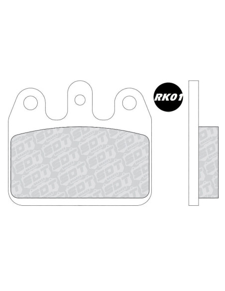 REAR STANDARD RACING KART BRAKEPADS RK01 CRG MARANELLO DD2 KZ CRG VEN05/V09 (BLACK)