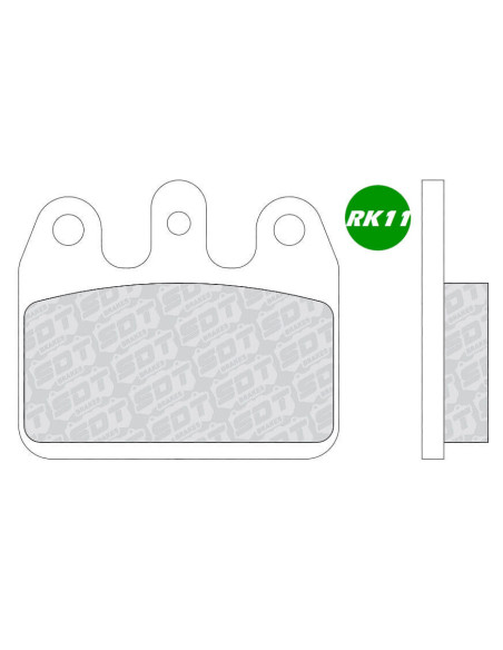 Pastillas Traseras De Kart Soft Racing Rk11 Crg Maranello Dd2 Kz Crg Ven05/V09