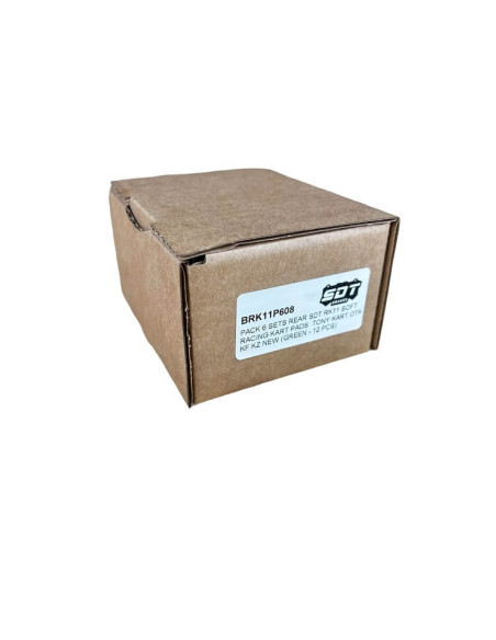 PACK 8 SETS REAR RK11 SOFT RACING KART PADS BRK11G608 (GREEN - 16 PCS)