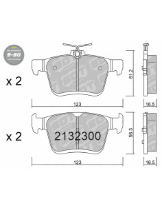 REAR HIGH PERFORMANCE BRAKEPADS S50 AUDI A3 8V 8Y Q2  TT VOLKSWAGEN GOLF VII TOURAN