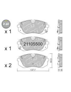 Pastillas De Freno Delanteras High Performance S50 Hyundai I20N Performance