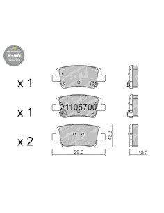 Pastillas Traseras High Performance S50 Hyundai I20N Performance