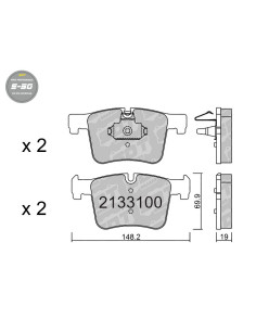 Pastillas De Freno Delanteras High Performance S50 Bmw Serie 1 F20 2 F22 3 F30 4 F32 X3 F25 X4 F26