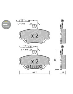 FRONT HIGH PERFORMANCE BRAKEPADS S50 CITROEN ZX