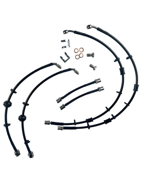 Juego de 6 Latiguillos Metalicos Para  Renault Megane Iv 1.8 Rs 280 Cup 300 Trophy