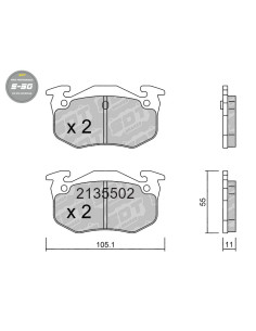 REAR HIGH PERFORMANCE BRAKEPADS S50 CITROEN SAXO ZX PEUGEOT 106 205 206 306 309 RENAULT R5 GT TURBO R11