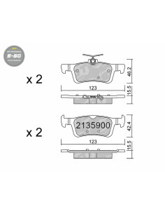 Pastillas De Freno Traseras High Performance S50 Peugeot 308 Mk2