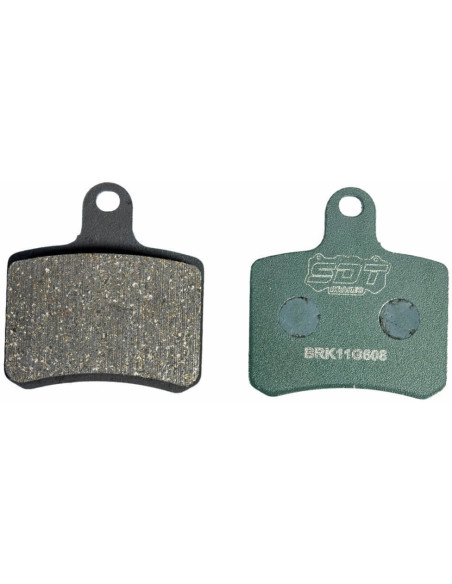 PACK 8 SETS REAR RK11 SOFT RACING KART PADS BRK11G608 (GREEN - 16 PCS)