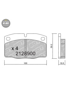 Pastillas De Freno Delanteras High Performance S50 Opel Ascona Corsa Kadett Manta Omega Vectra