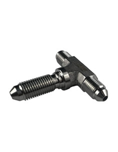 Racor Repartidor T De 3 Vías Macho Pasamuros 3/8" X 24 Unf (Convexo) 2
