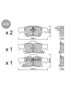 REAR HIGH PERFORMANCE BRAKEPADS S50 DODGE DURANGO JEEP GRAND CHEROKEE WK