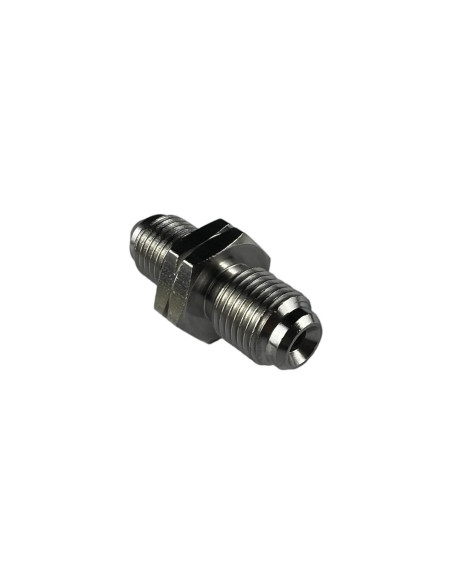 Racor Adaptador De Freno En Acero Inoxidable Macho 3/8” X 24 Unf Convexo A Macho 10X100 Concavo