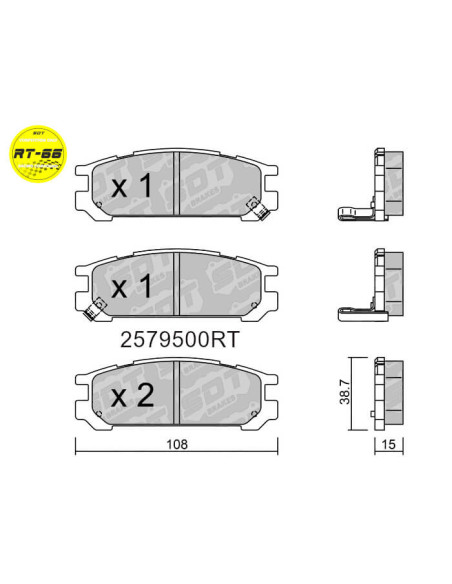 Pastillas De Freno Traseras High Performance S50 Subaru Impreza Gc Gf Legacy