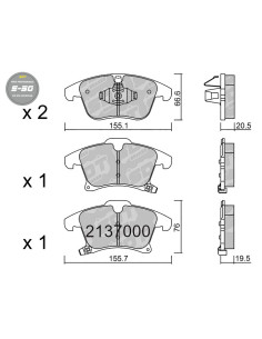 FRONT HIGH PERFORMANCE BRAKEPADS S50 FORD GALAXY CK MONDEO MK4 SMAX CJ