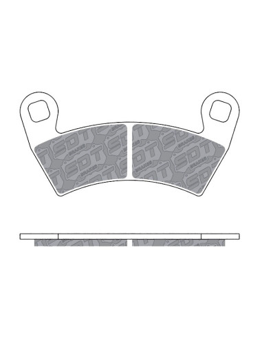 FRONT REAR SS-23 RACING SINTER PADS POLARIS 900 1000 RZR XP RZR XP4 RZR RS1