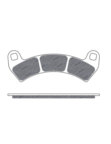 FRONT BRAKE PADS RS-43 RACING SINTER PADS POLARIS RZR XP TURBO 2016-2021 RZR XP 4 TURBO 2016-2021 RZR PRO XP 2020-2022